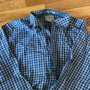 LLBean Men’s plaid shirt